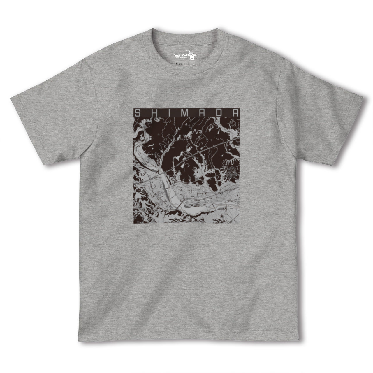 【島田(静岡県)】地図柄ヘビーウェイトTシャツ