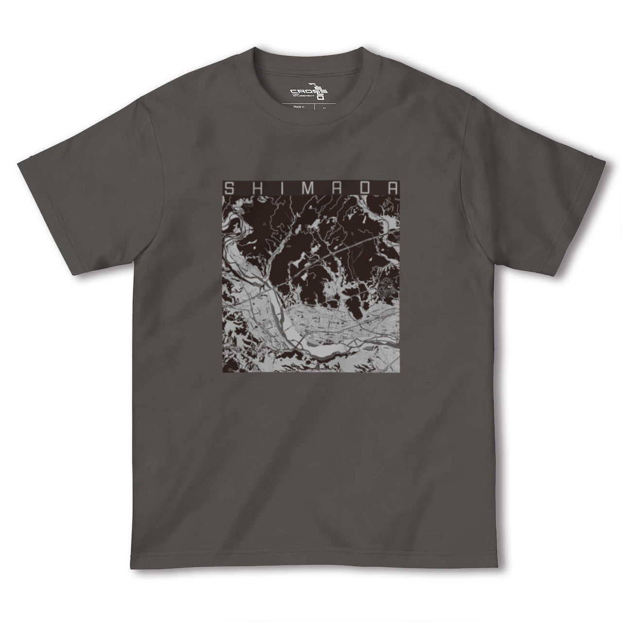 【島田(静岡県)】地図柄ヘビーウェイトTシャツ