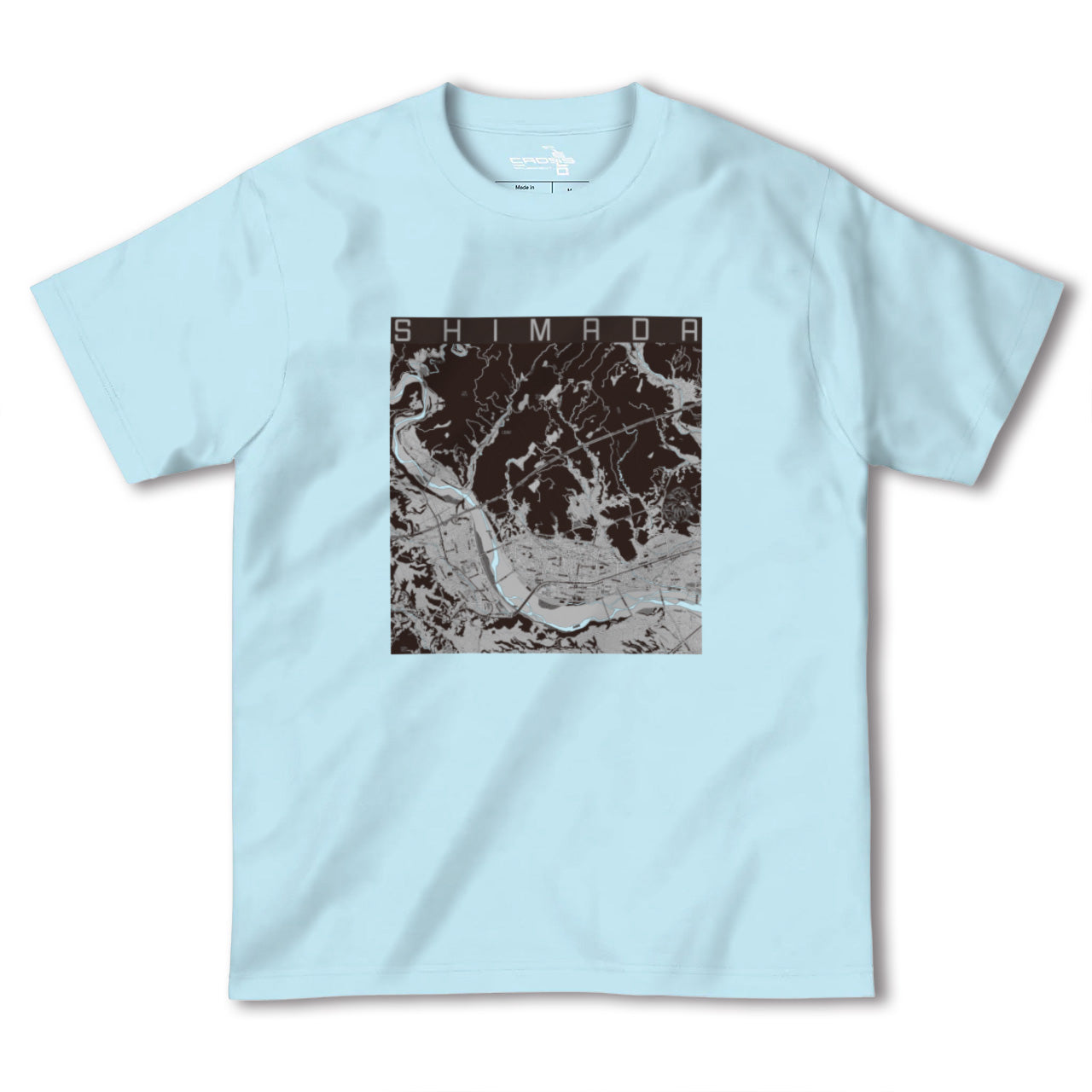 【島田(静岡県)】地図柄ヘビーウェイトTシャツ