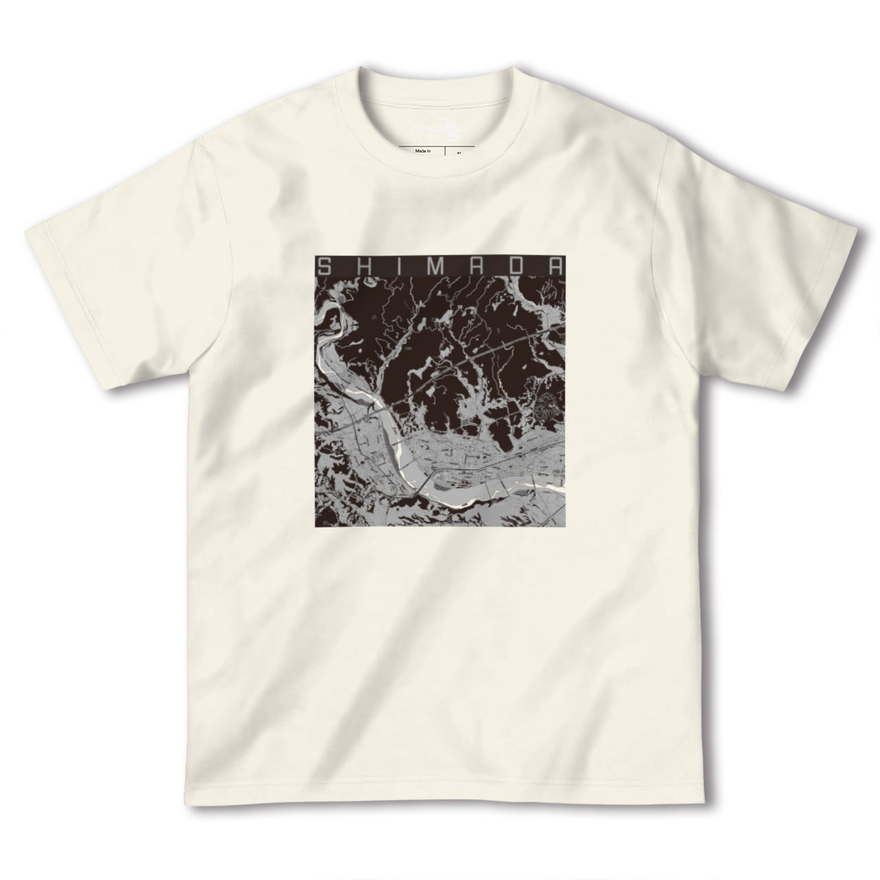 【島田(静岡県)】地図柄ヘビーウェイトTシャツ