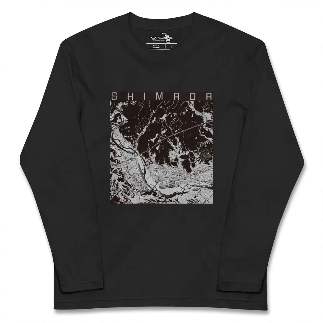 【島田(静岡県)】地図柄ロングスリーブTシャツ