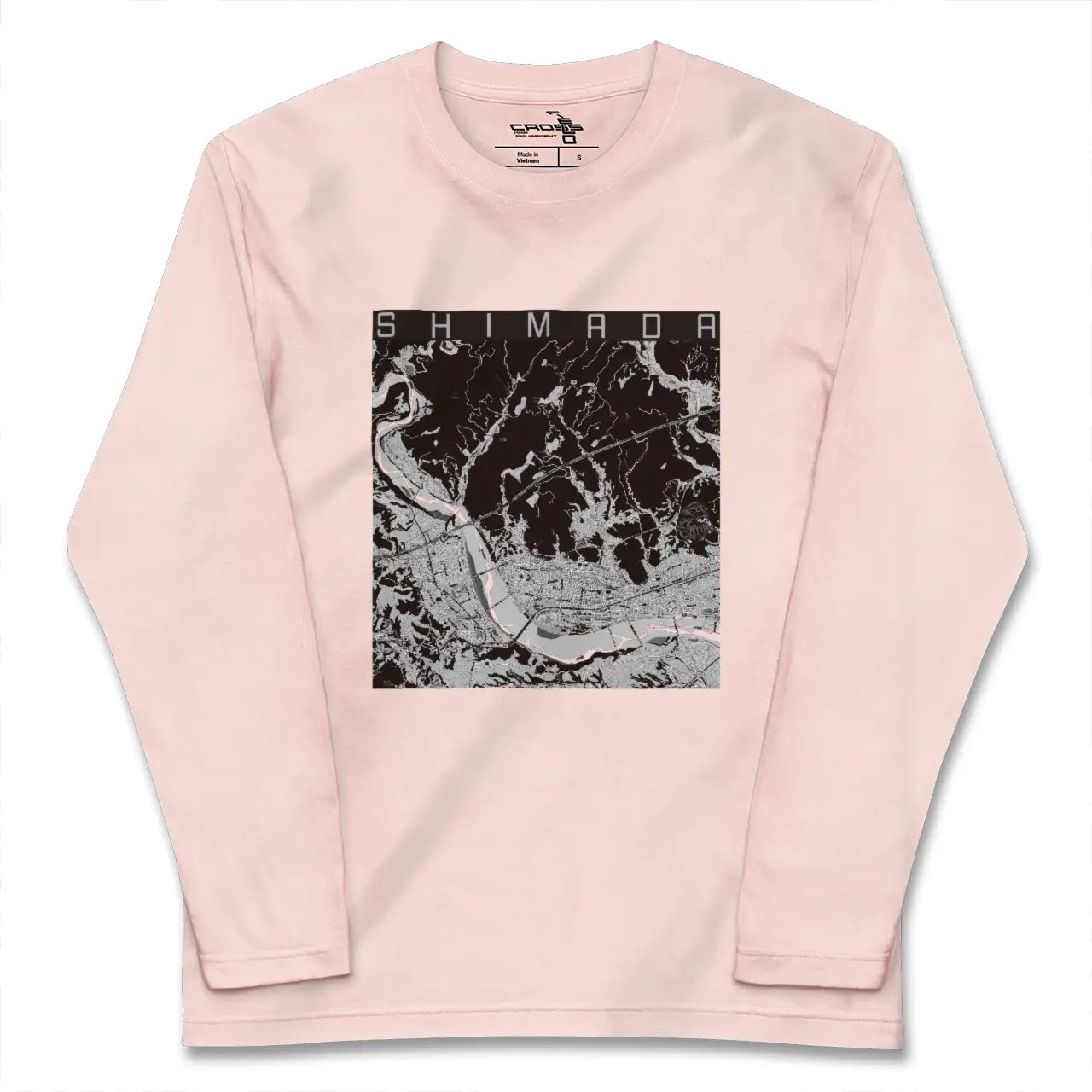 【島田(静岡県)】地図柄ロングスリーブTシャツ