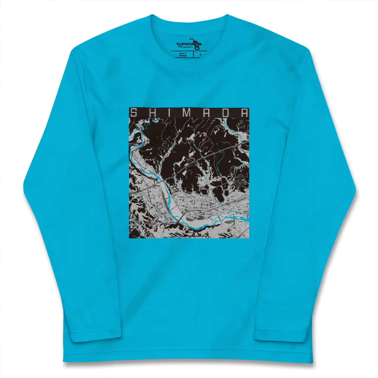 【島田(静岡県)】地図柄ロングスリーブTシャツ