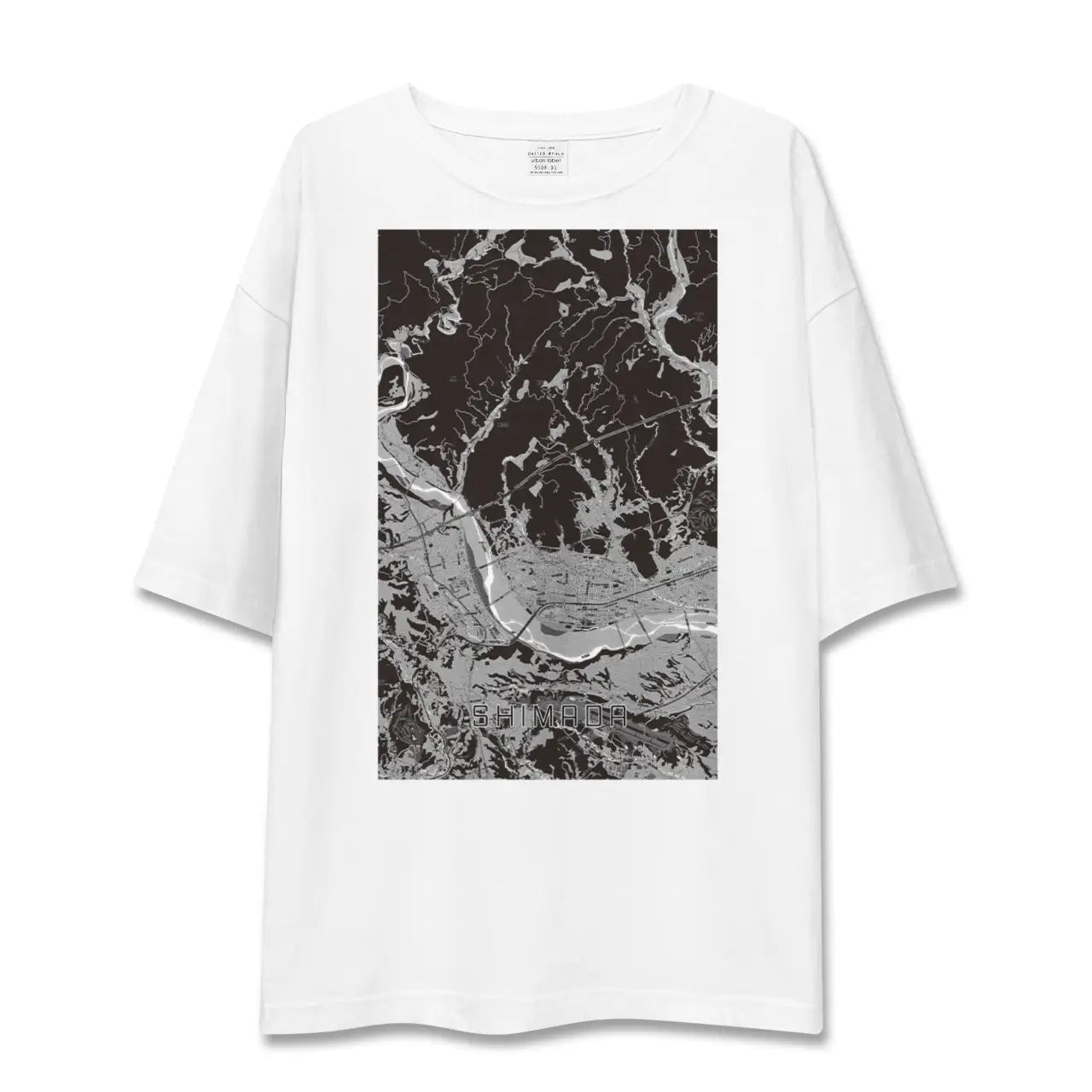 【島田(静岡県)】地図柄ビッグシルエットTシャツ