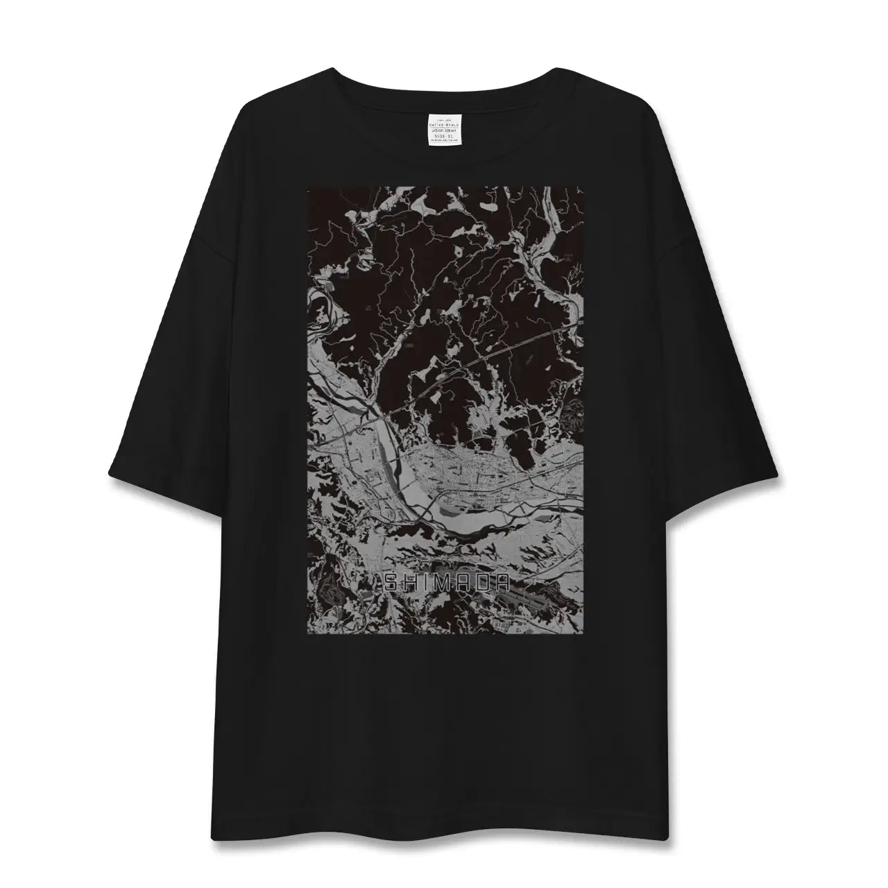 【島田(静岡県)】地図柄ビッグシルエットTシャツ