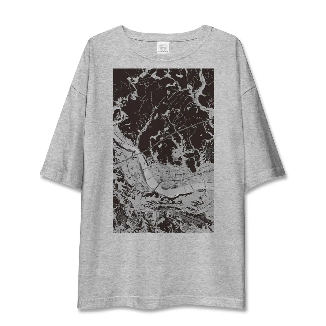 【島田(静岡県)】地図柄ビッグシルエットTシャツ