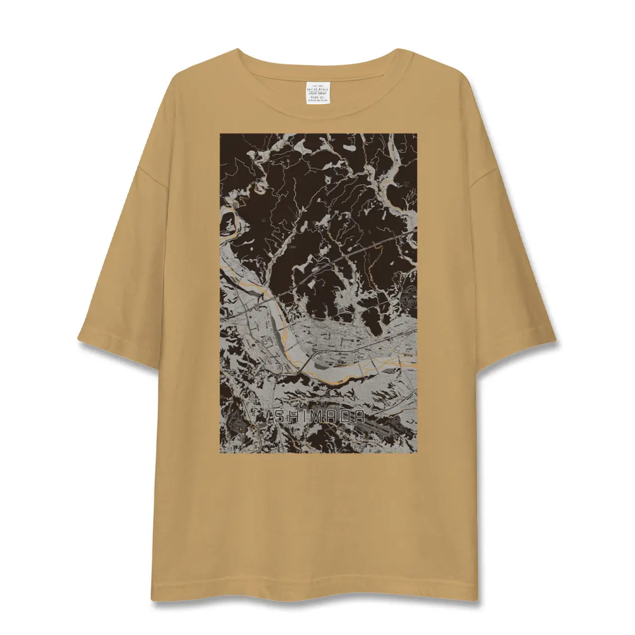 【島田(静岡県)】地図柄ビッグシルエットTシャツ