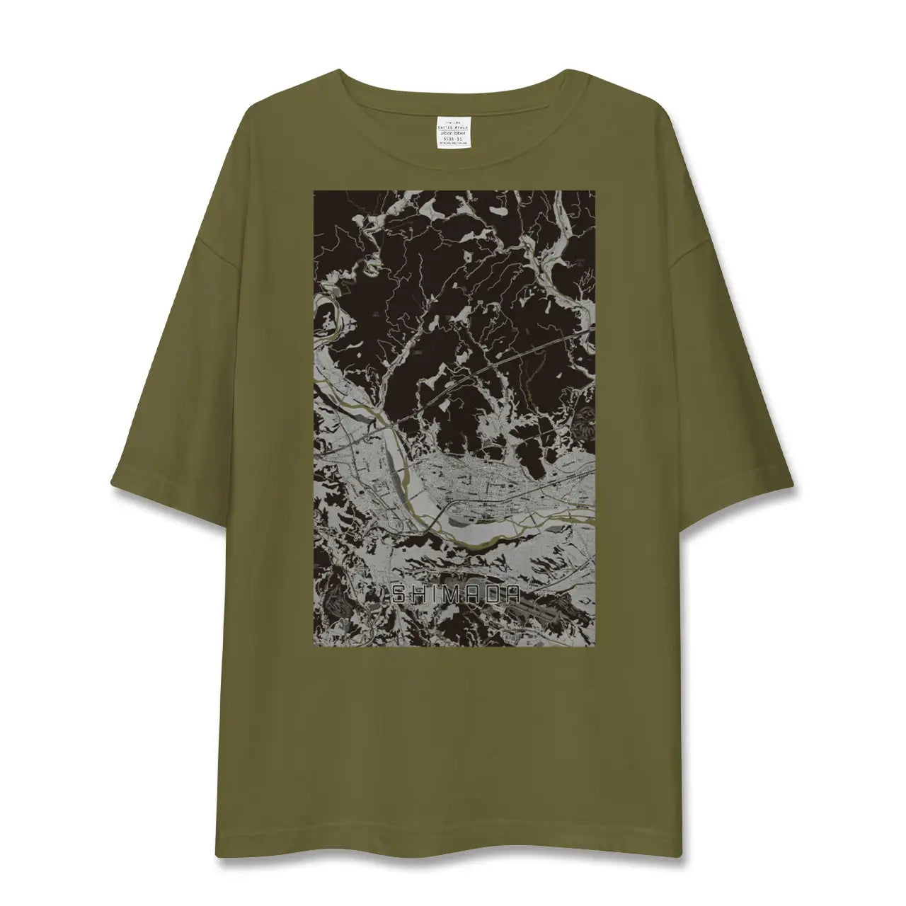 【島田(静岡県)】地図柄ビッグシルエットTシャツ