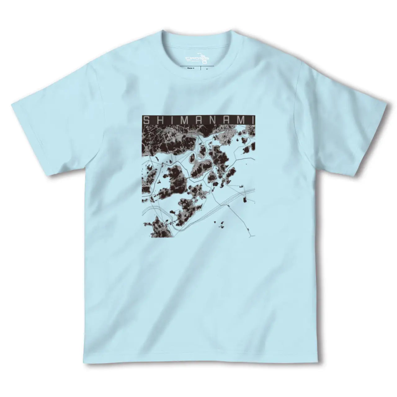 【しまなみ2(広島県)】地図柄ヘビーウェイトTシャツ