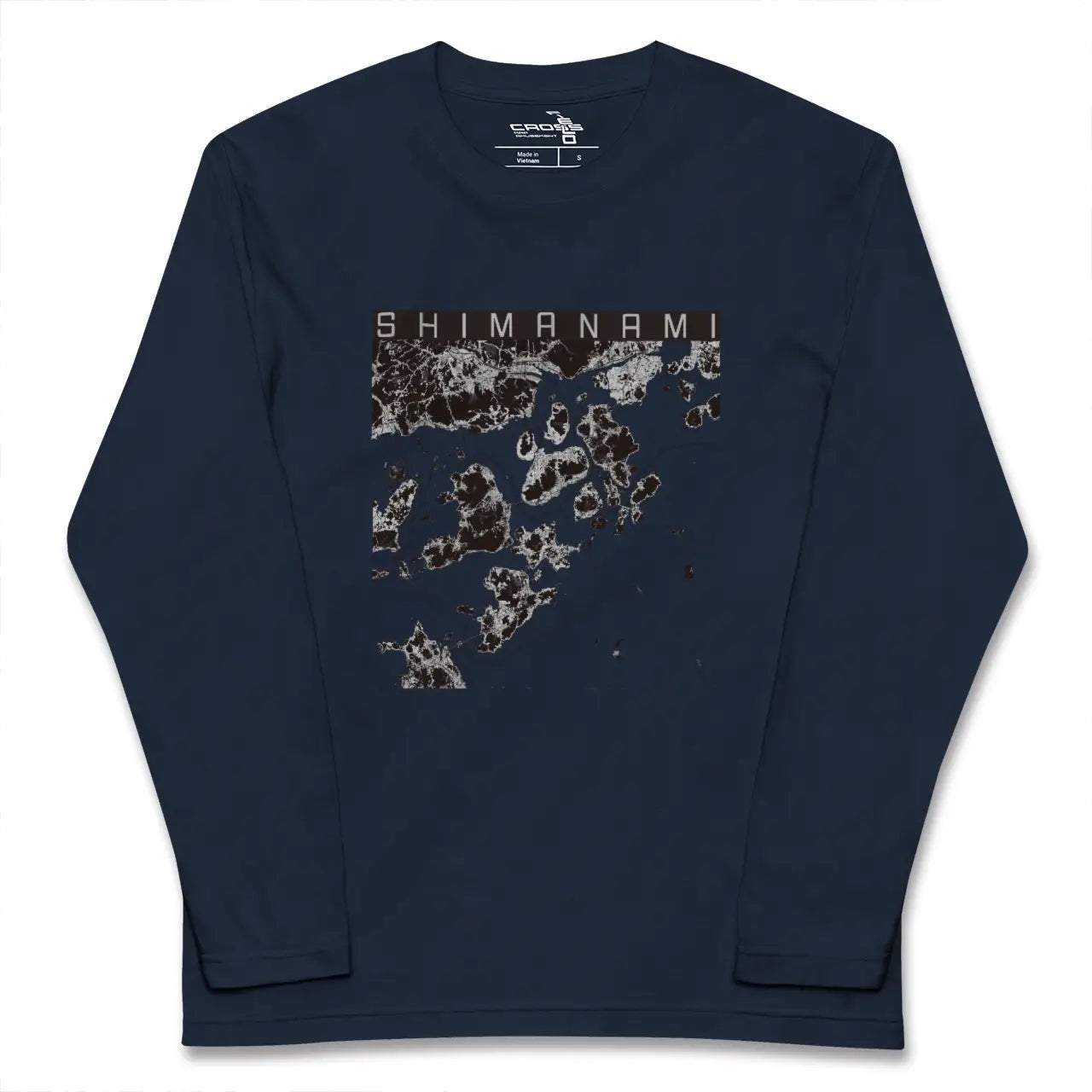【しまなみ2(広島県)】地図柄ロングスリーブTシャツ