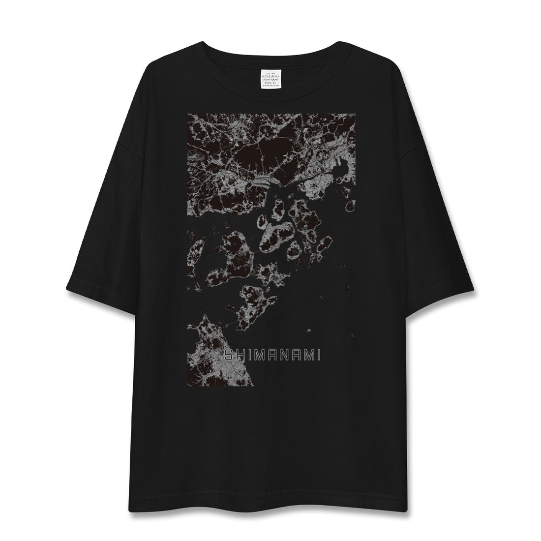 【しまなみ2(広島県)】地図柄ビッグシルエットTシャツ