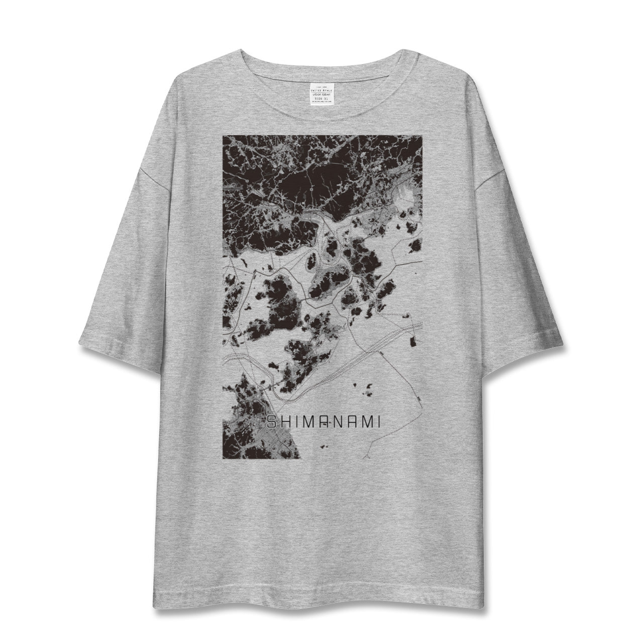 【しまなみ2(広島県)】地図柄ビッグシルエットTシャツ