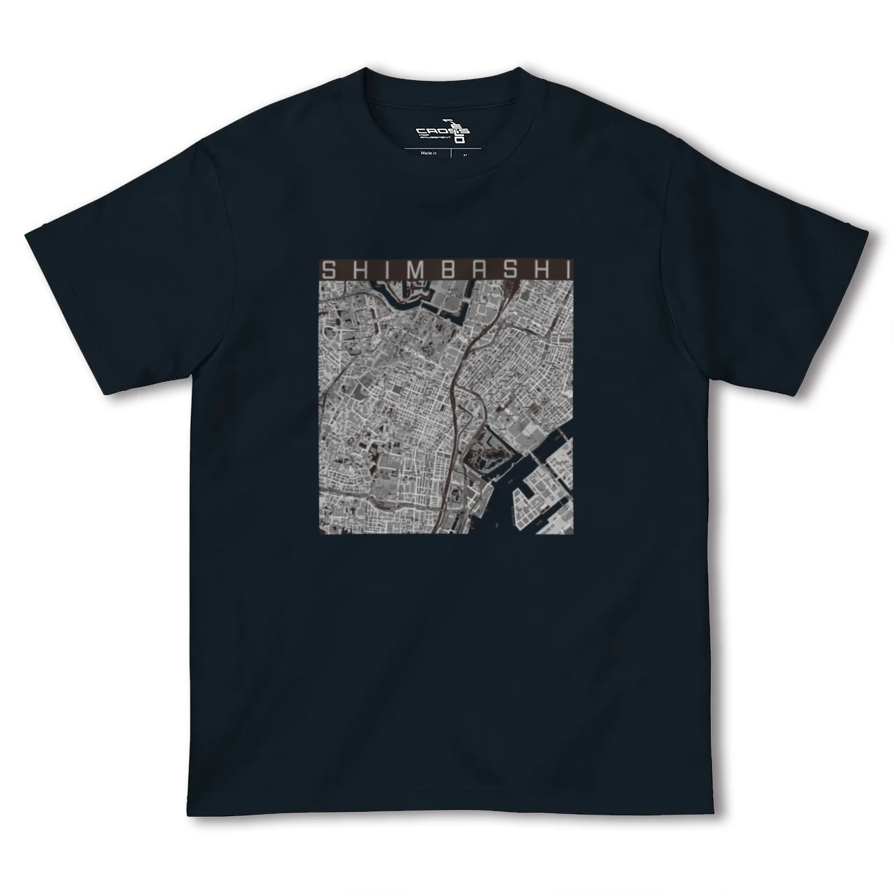 【新橋(東京都)】地図柄ヘビーウェイトTシャツ