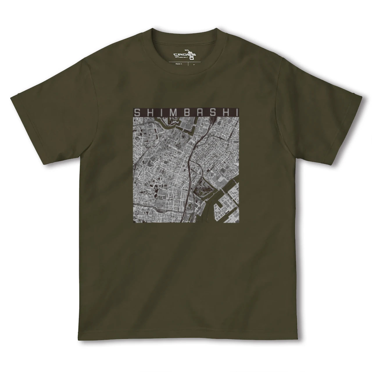 【新橋(東京都)】地図柄ヘビーウェイトTシャツ