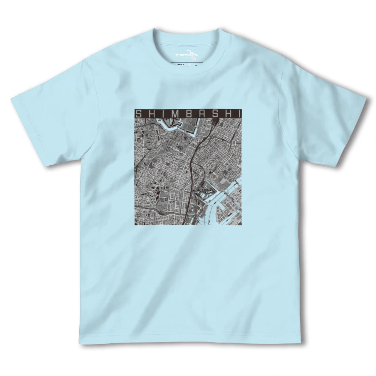 【新橋(東京都)】地図柄ヘビーウェイトTシャツ