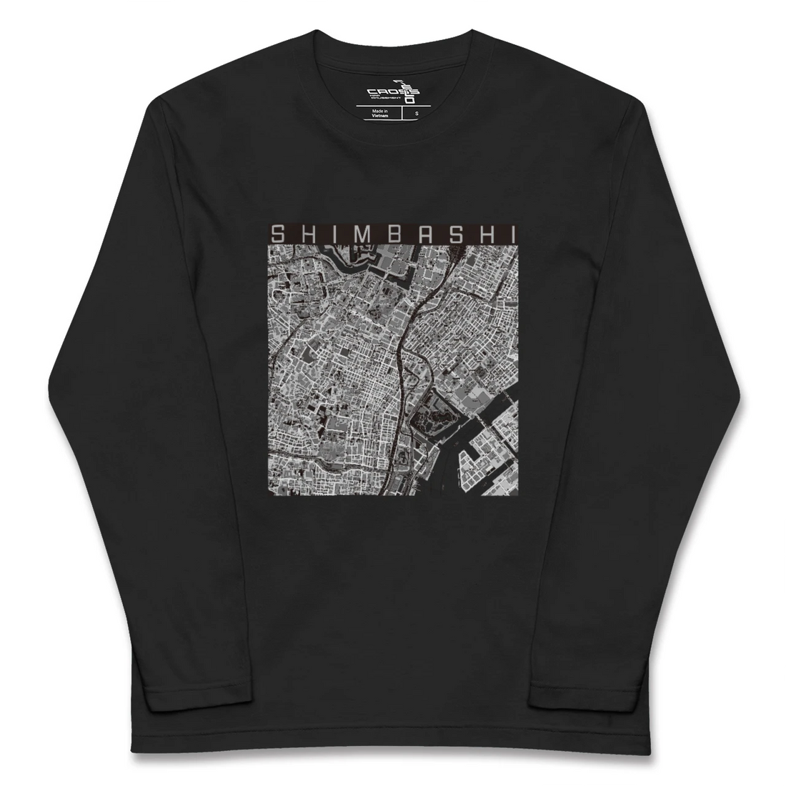 【新橋(東京都)】地図柄ロングスリーブTシャツ