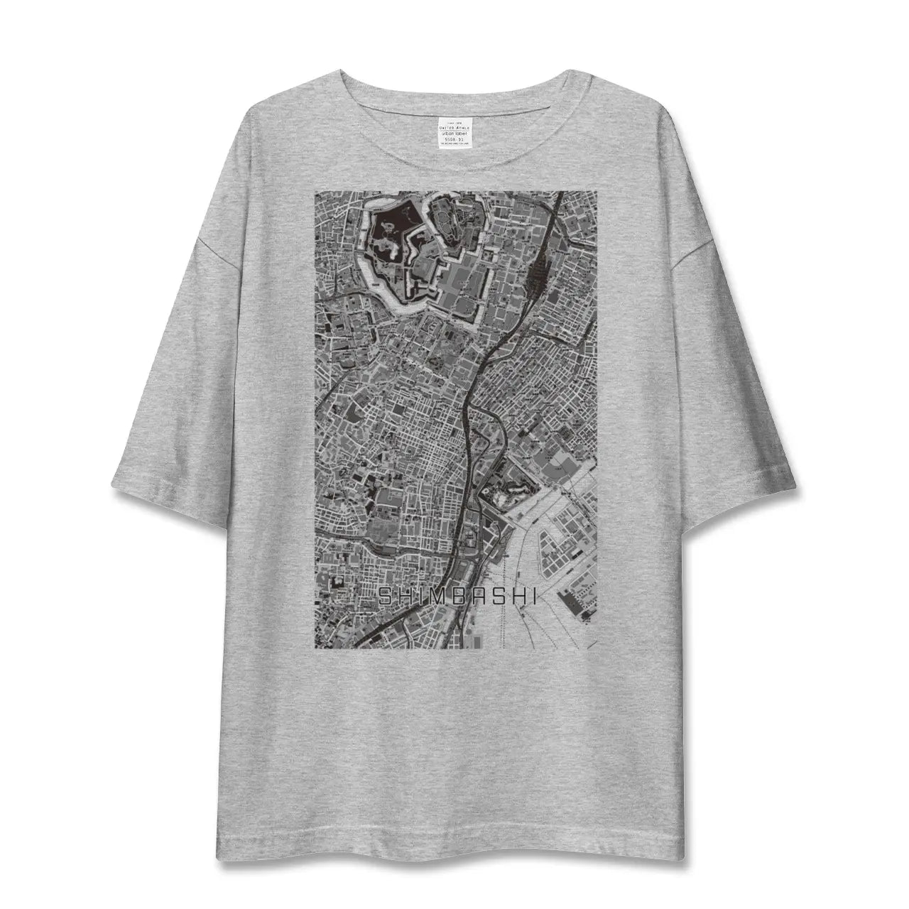 【新橋(東京都)】地図柄ビッグシルエットTシャツ