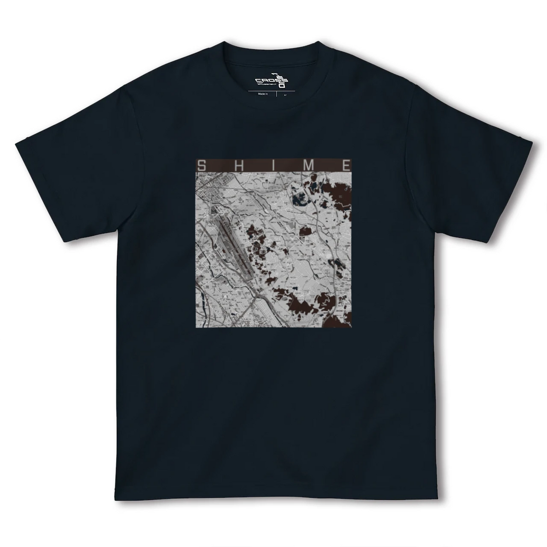 【志免(福岡県)】地図柄ヘビーウェイトTシャツ