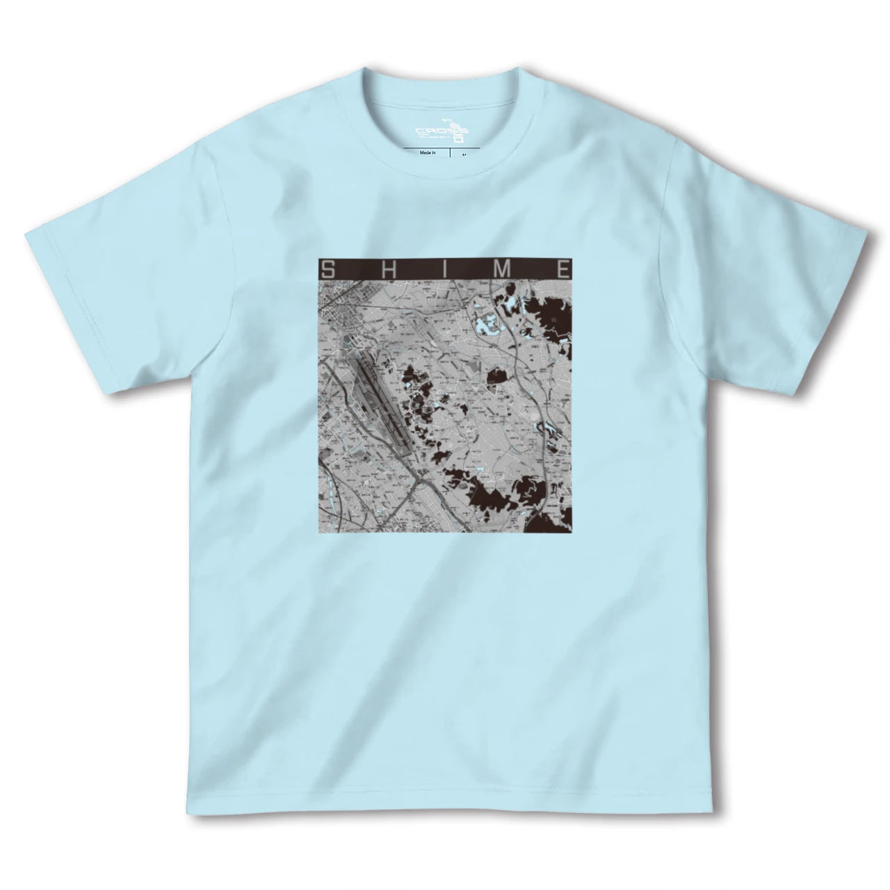 【志免(福岡県)】地図柄ヘビーウェイトTシャツ