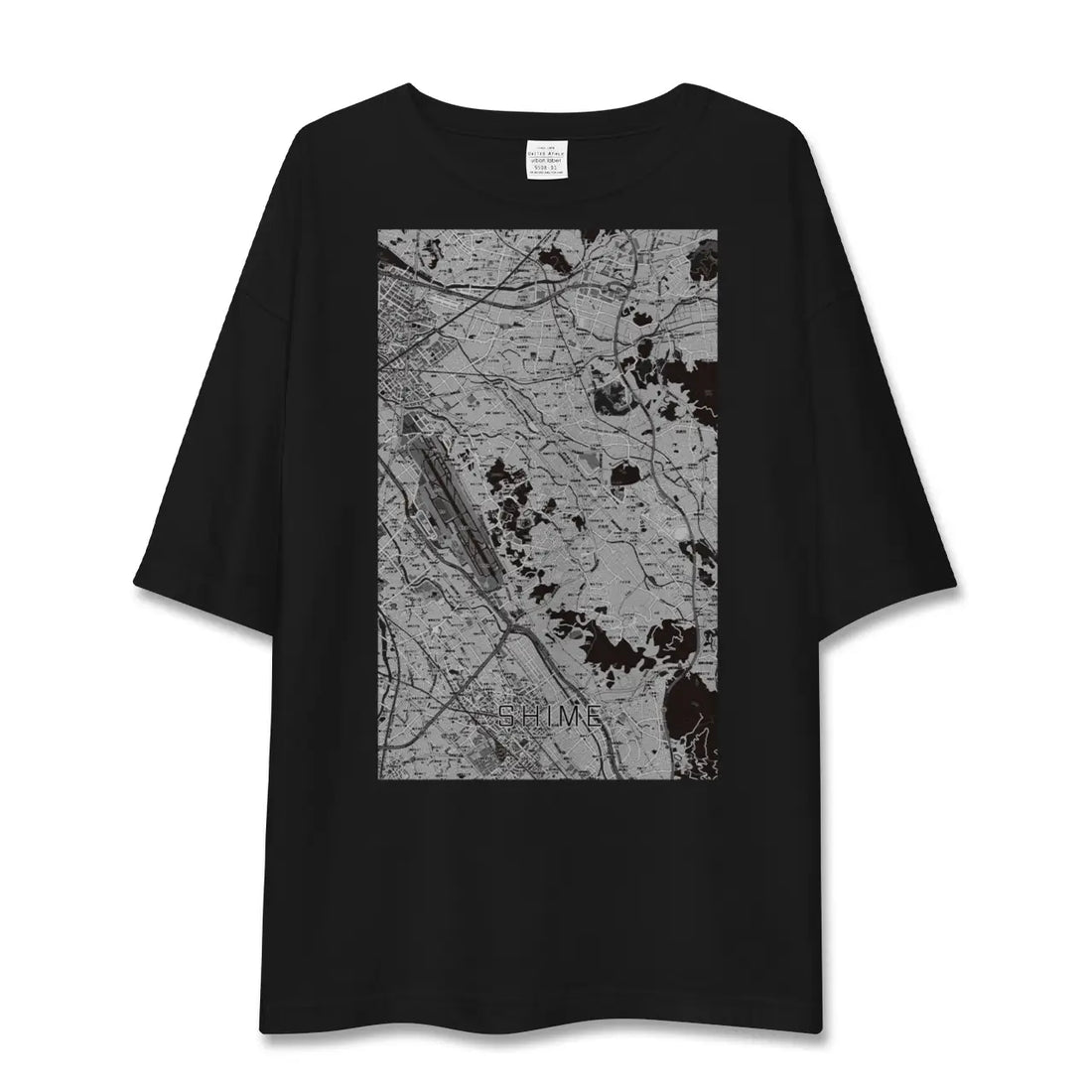 【志免(福岡県)】地図柄ビッグシルエットTシャツ