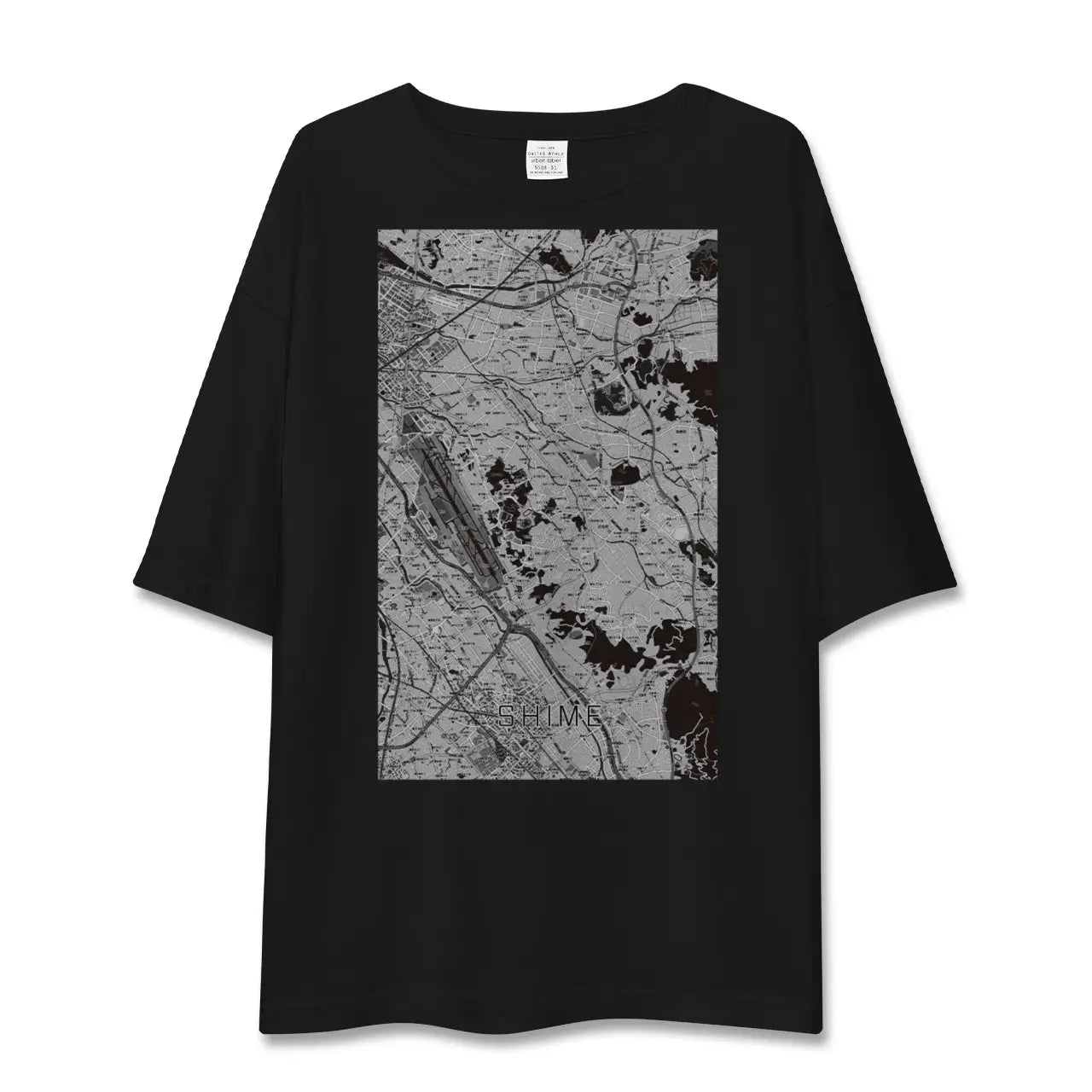 【志免(福岡県)】地図柄ビッグシルエットTシャツ