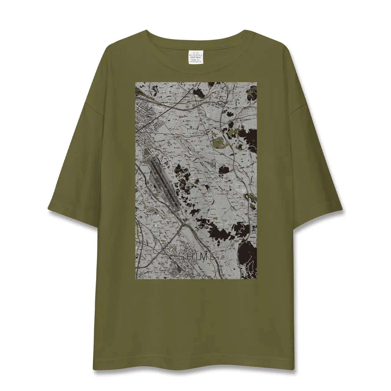 【志免(福岡県)】地図柄ビッグシルエットTシャツ