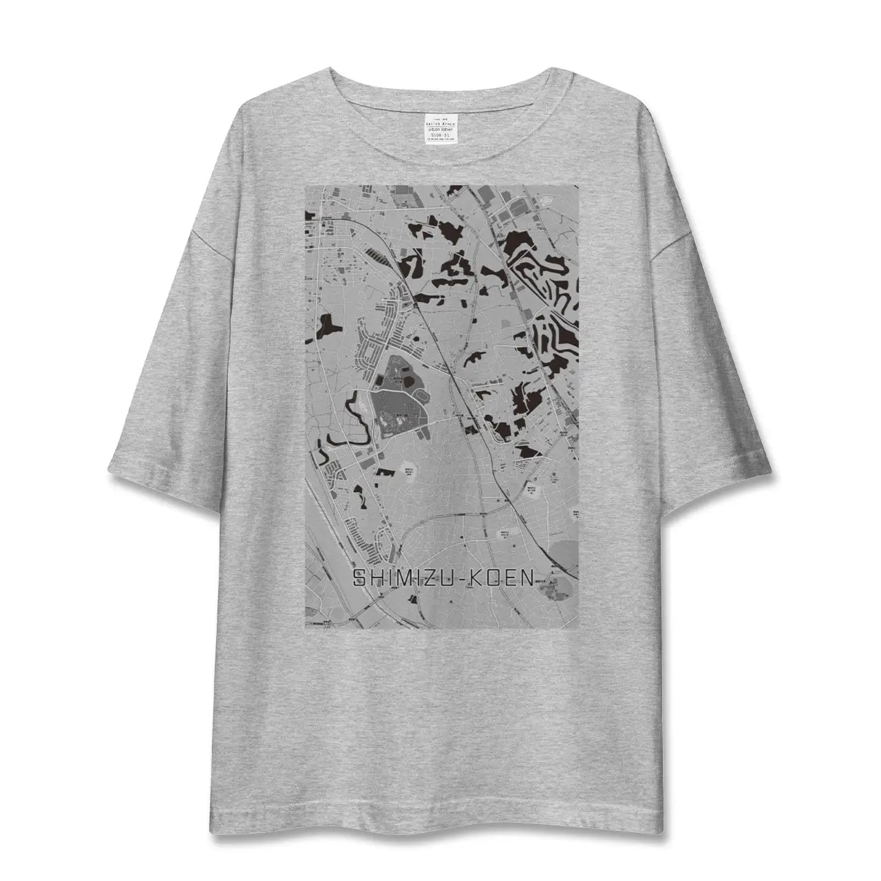 【清水公園(千葉県)】地図柄ビッグシルエットTシャツ