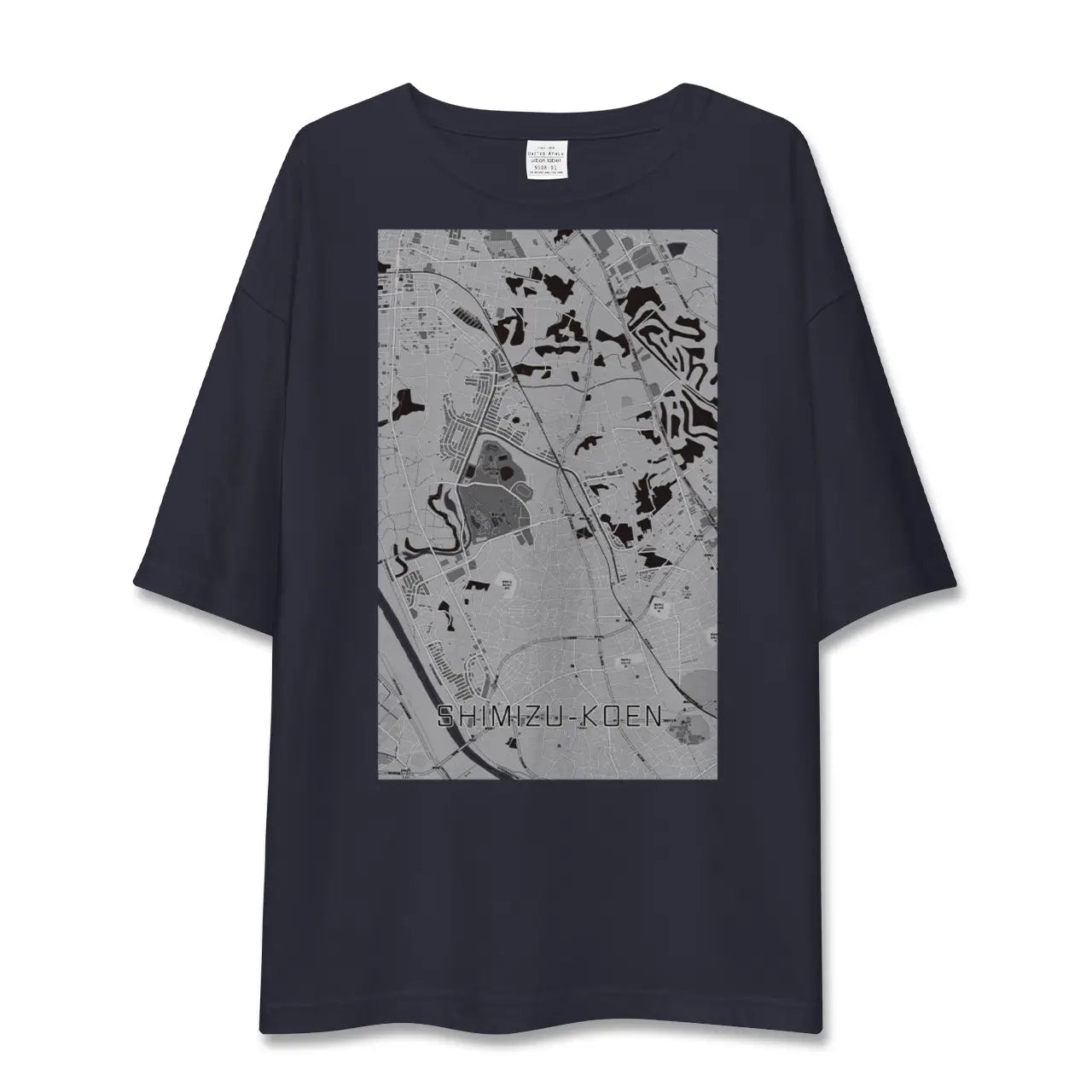 【清水公園(千葉県)】地図柄ビッグシルエットTシャツ