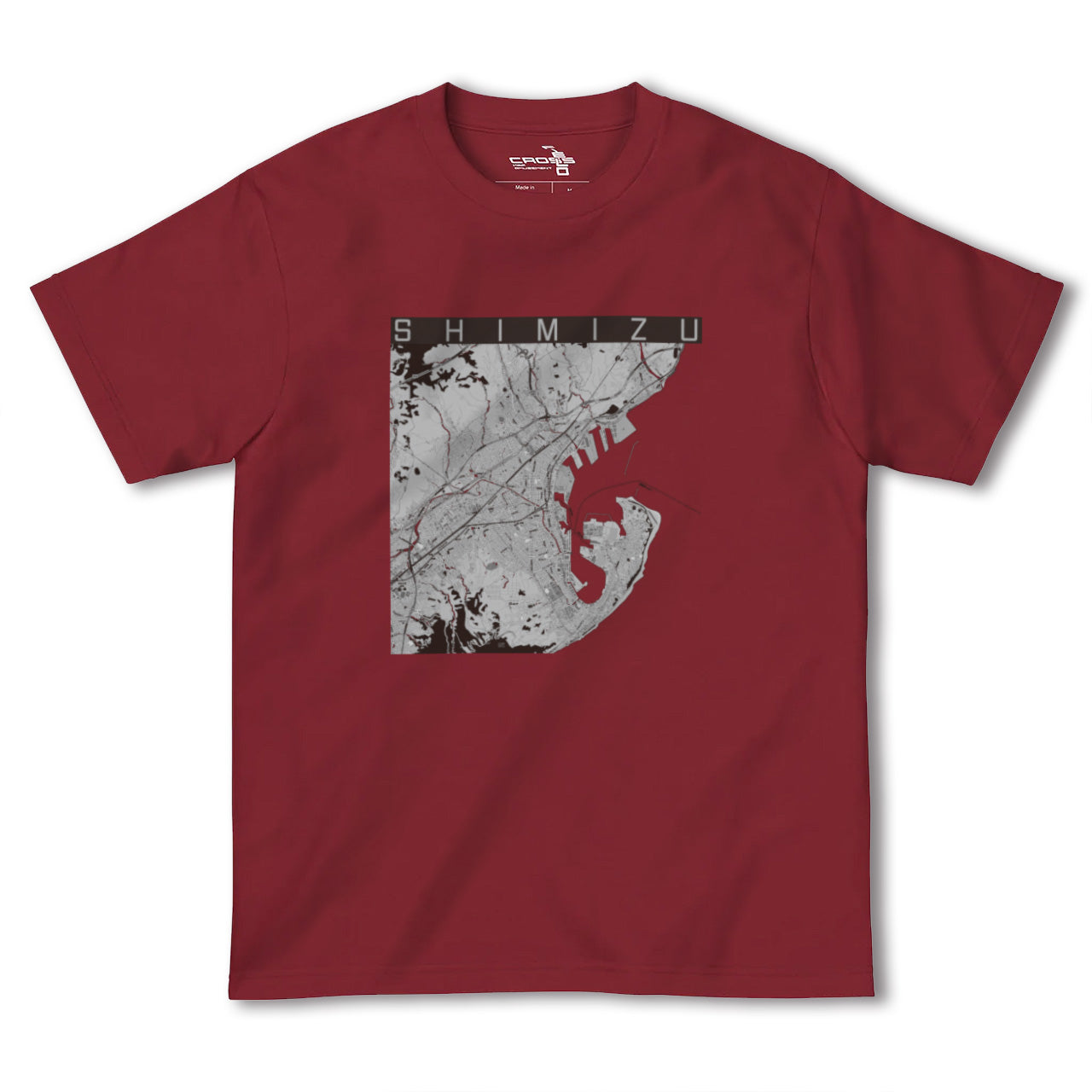 【清水(静岡県)】地図柄ヘビーウェイトTシャツ
