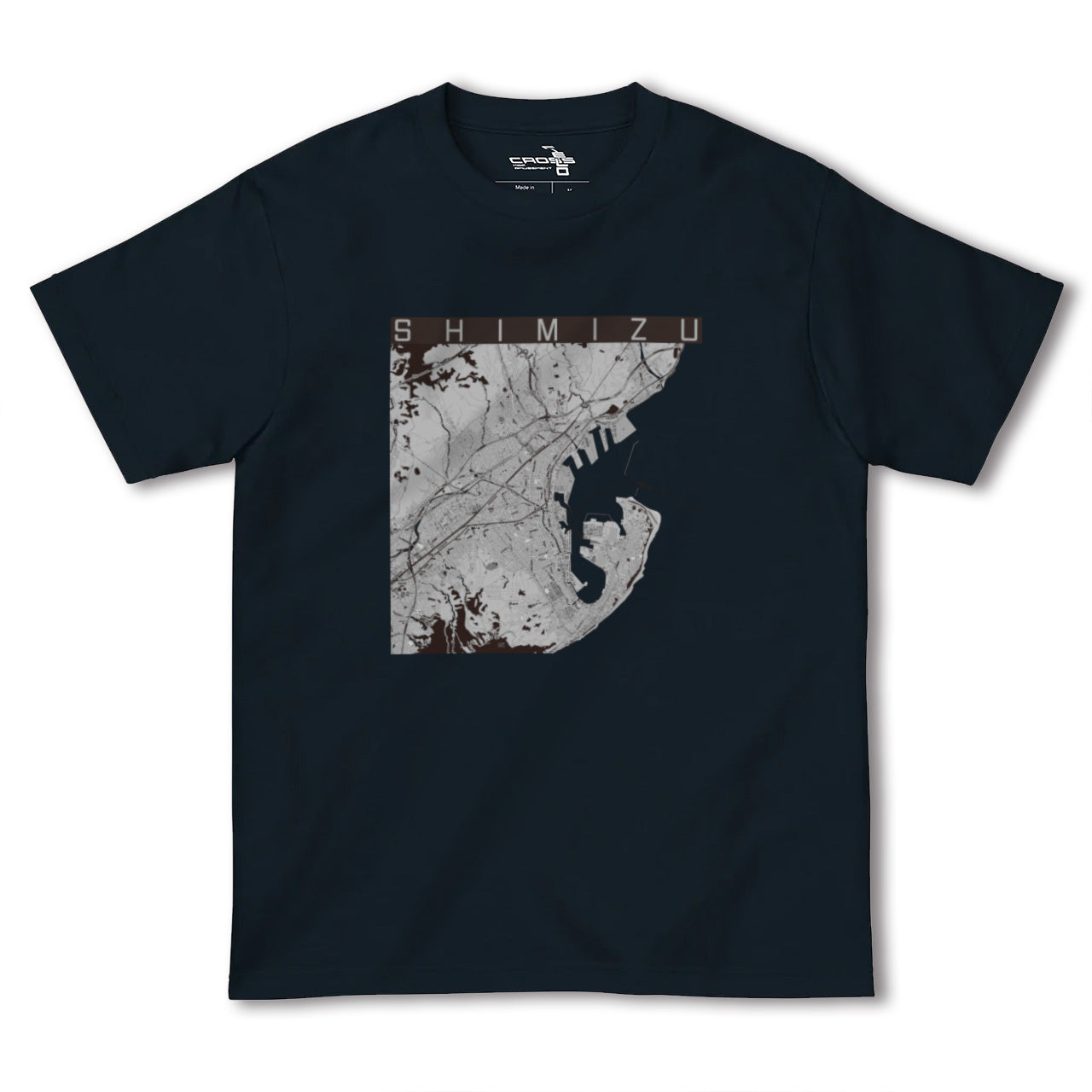 【清水(静岡県)】地図柄ヘビーウェイトTシャツ