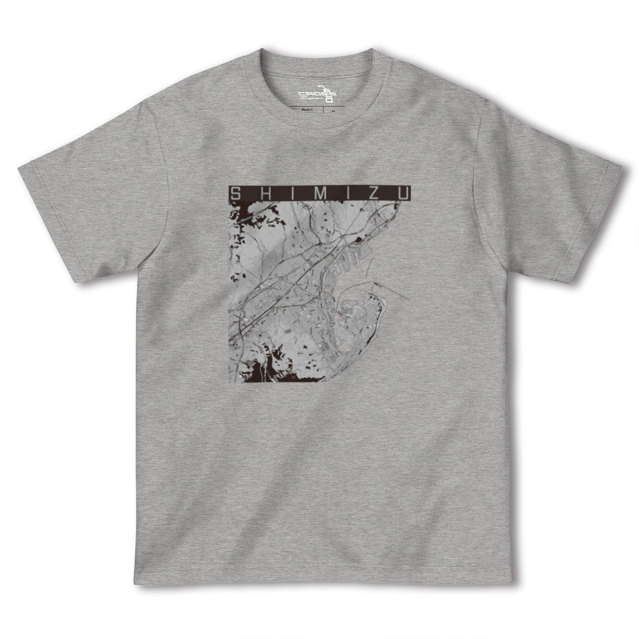 【清水(静岡県)】地図柄ヘビーウェイトTシャツ
