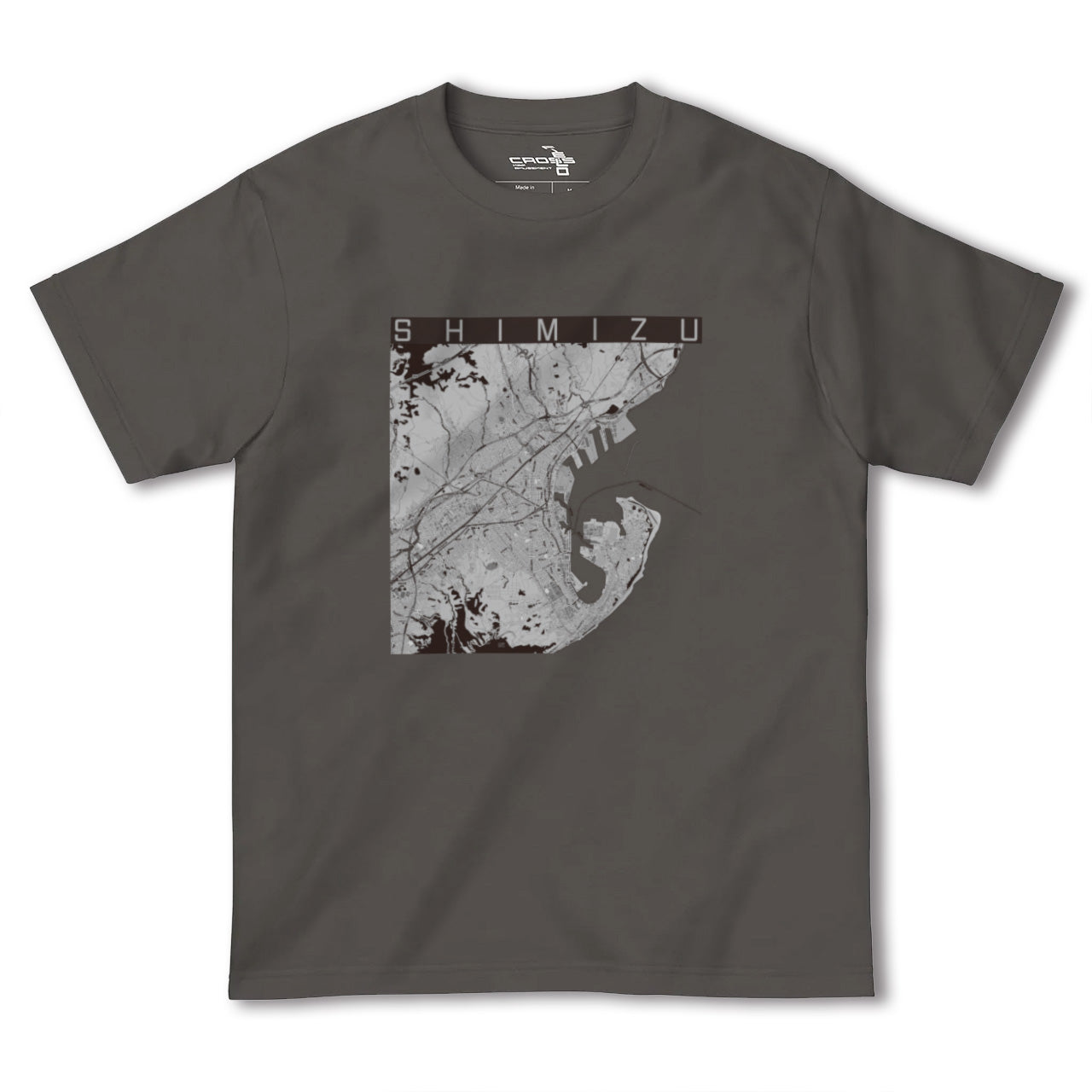 【清水(静岡県)】地図柄ヘビーウェイトTシャツ