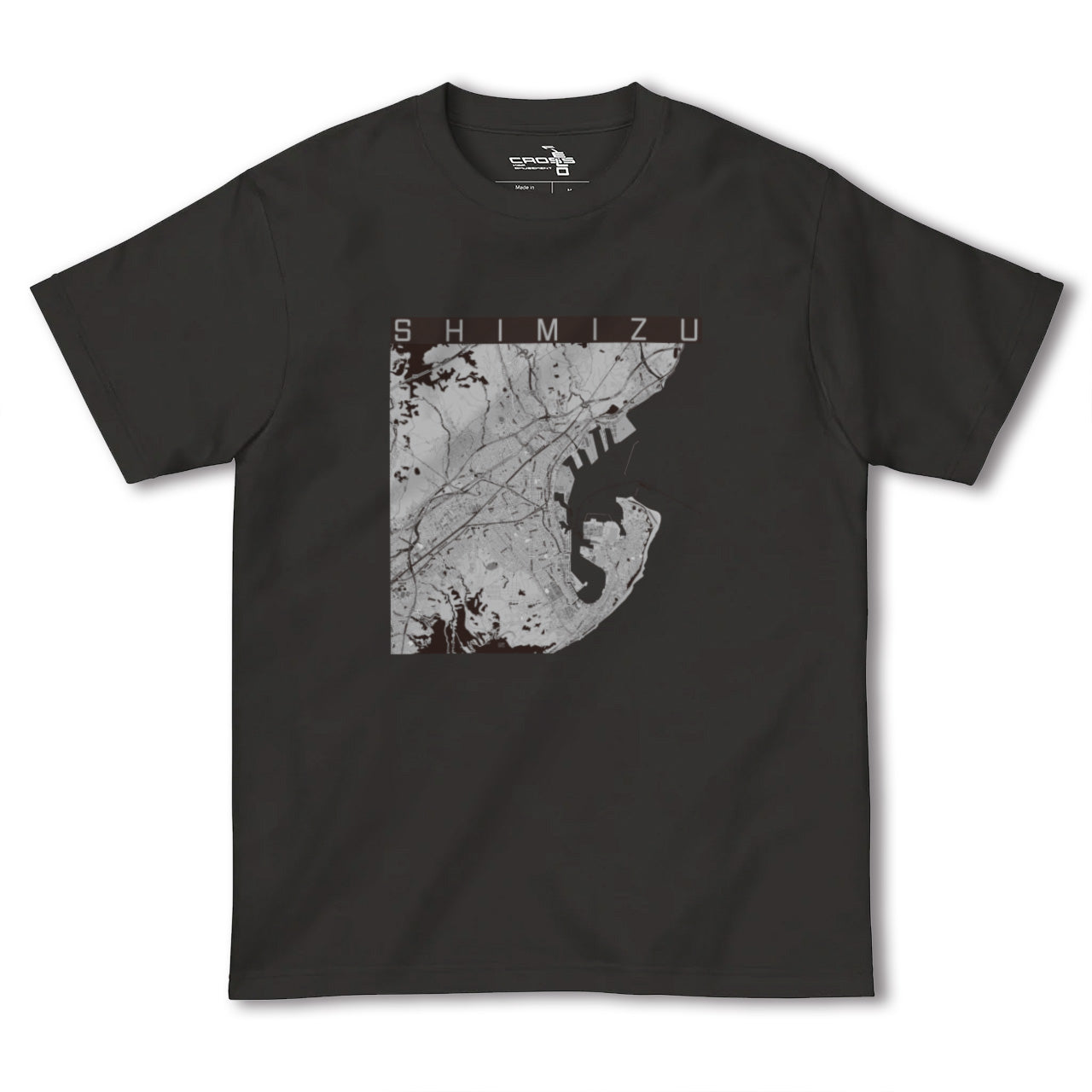 【清水(静岡県)】地図柄ヘビーウェイトTシャツ
