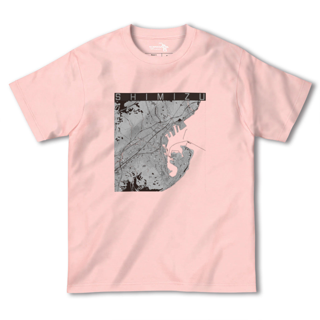 【清水(静岡県)】地図柄ヘビーウェイトTシャツ