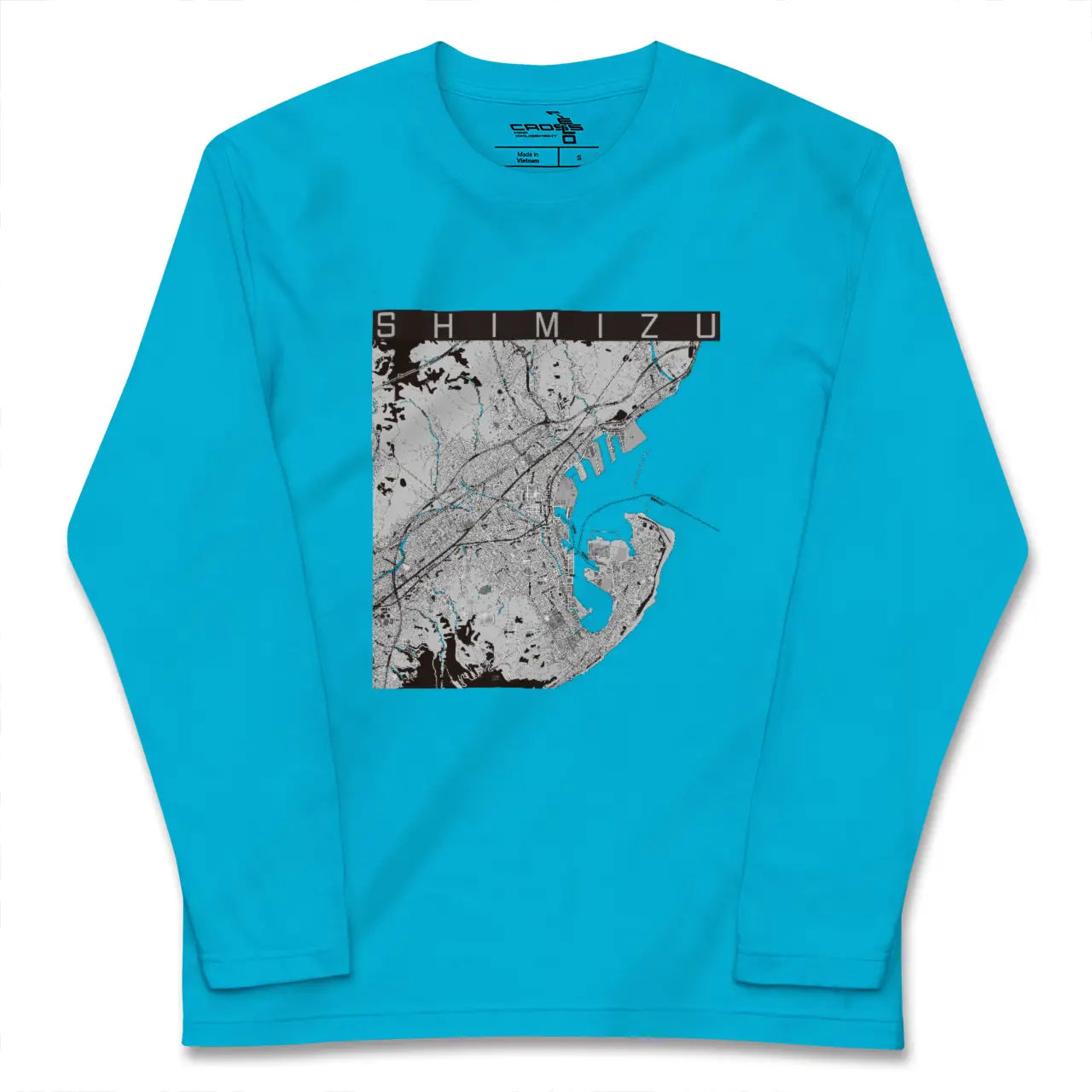 【清水(静岡県)】地図柄ロングスリーブTシャツ