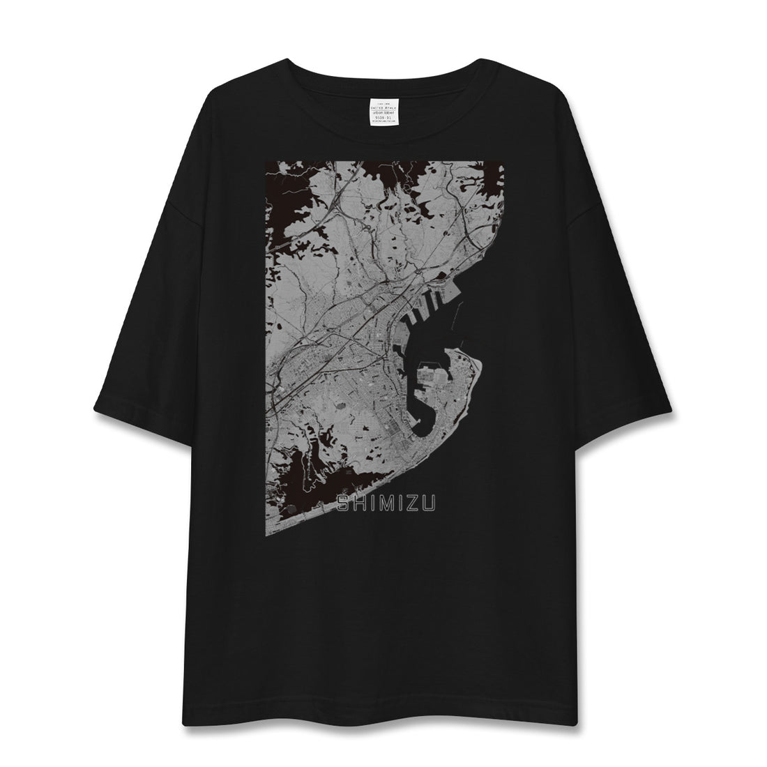 【清水(静岡県)】地図柄ビッグシルエットTシャツ