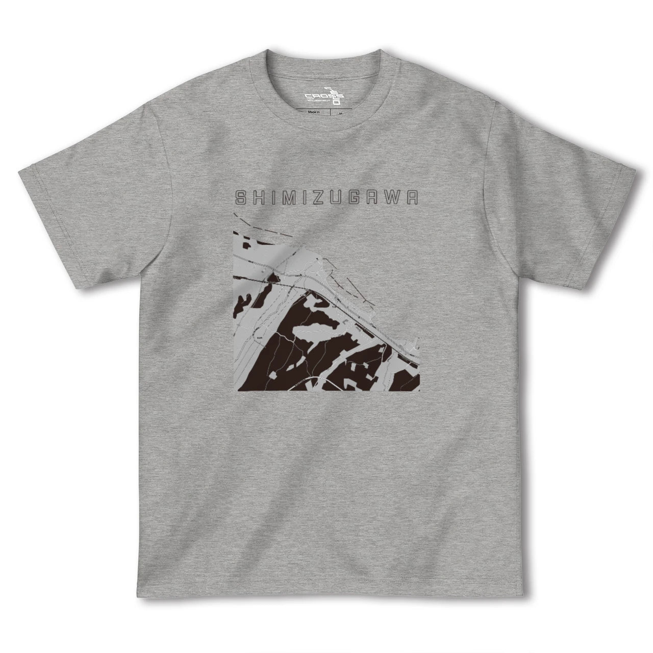 【清水川(青森県)】地図柄ヘビーウェイトTシャツ