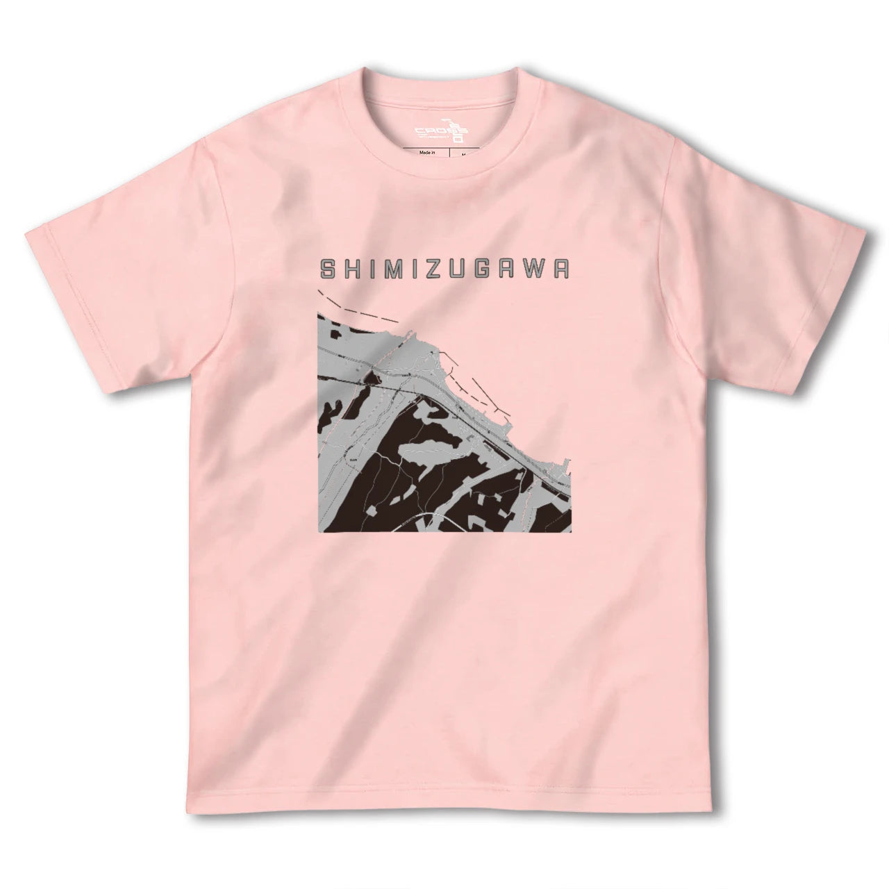 【清水川(青森県)】地図柄ヘビーウェイトTシャツ
