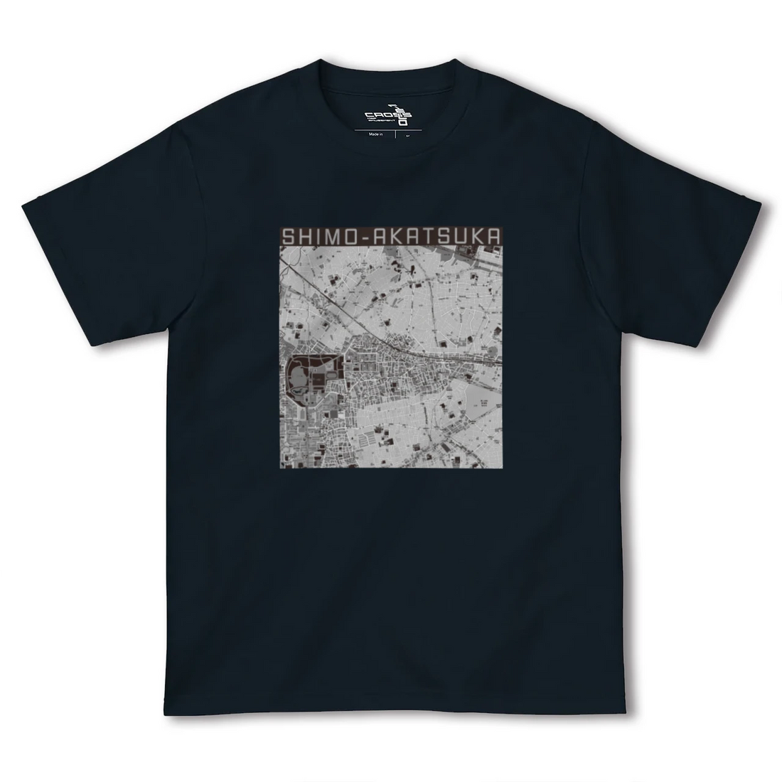 【下赤塚(東京都)】地図柄ヘビーウェイトTシャツ