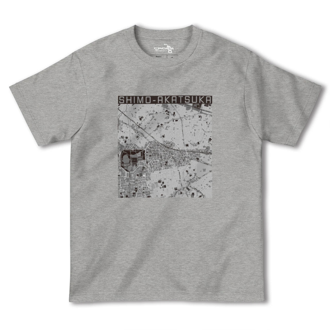 【下赤塚(東京都)】地図柄ヘビーウェイトTシャツ