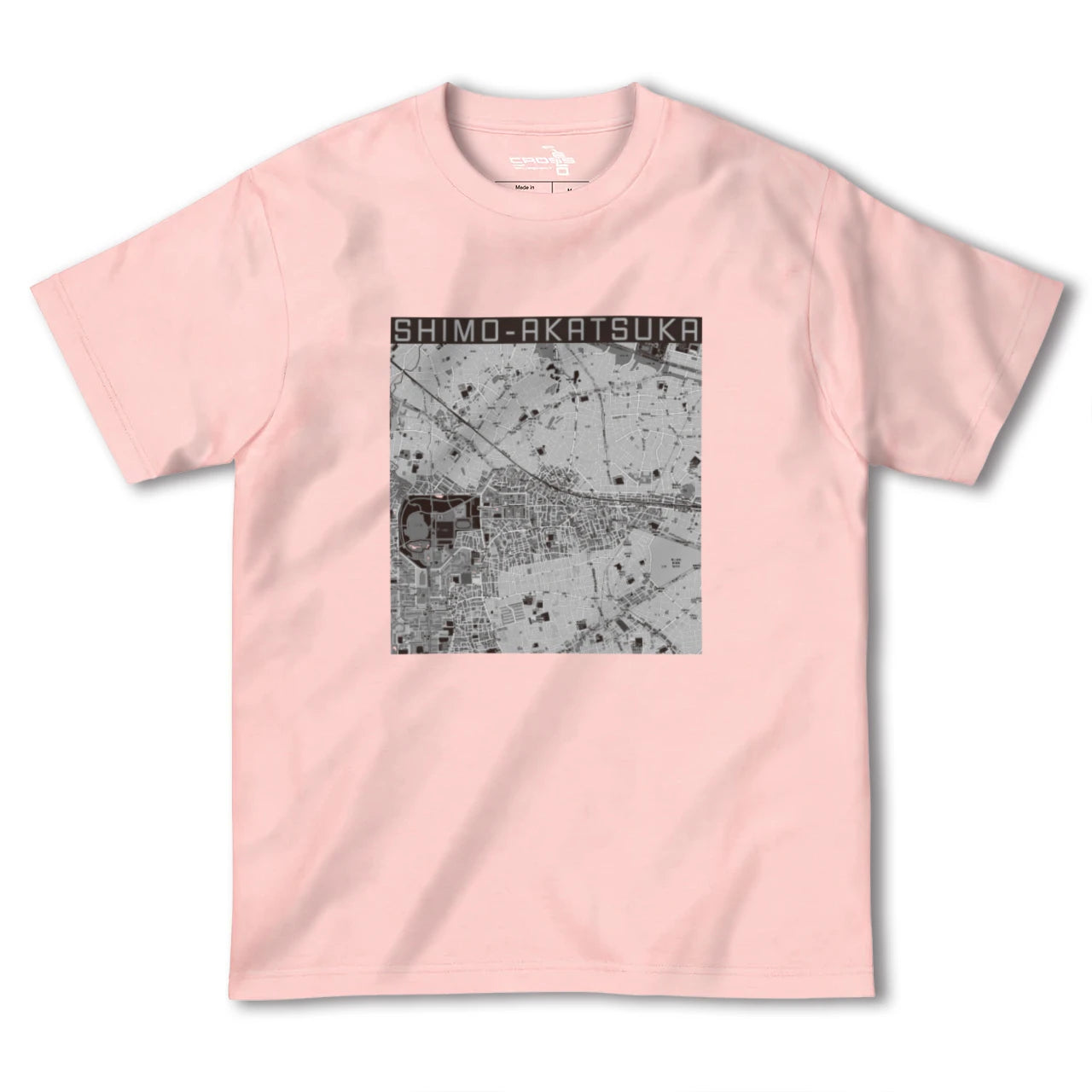 【下赤塚(東京都)】地図柄ヘビーウェイトTシャツ