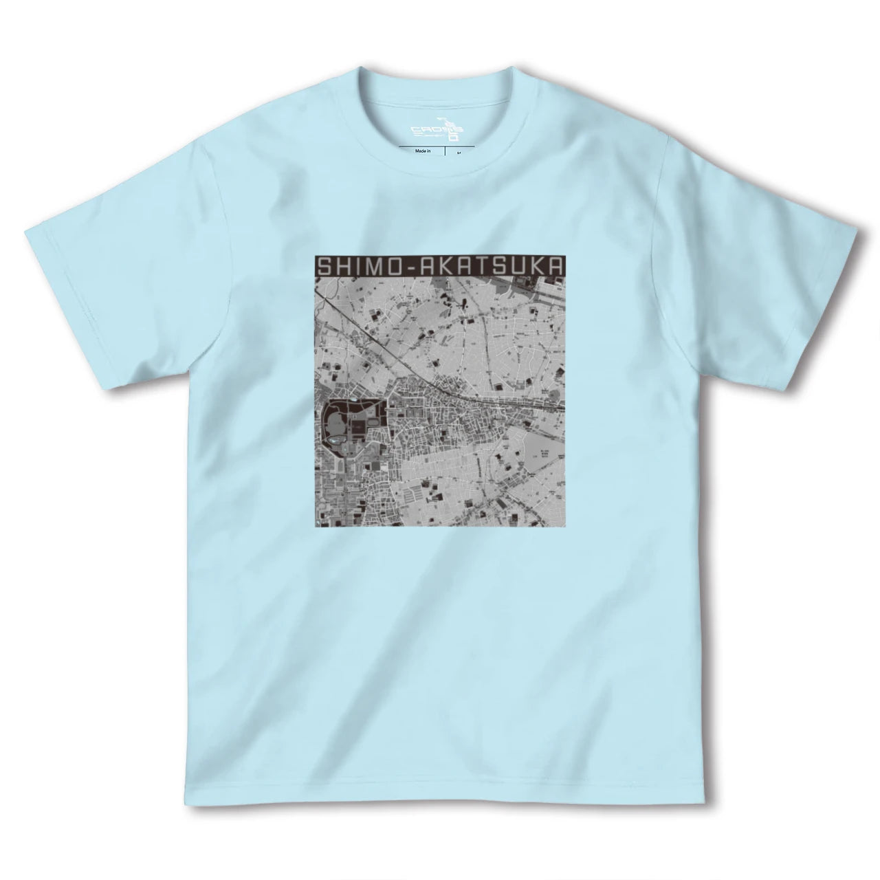 【下赤塚(東京都)】地図柄ヘビーウェイトTシャツ