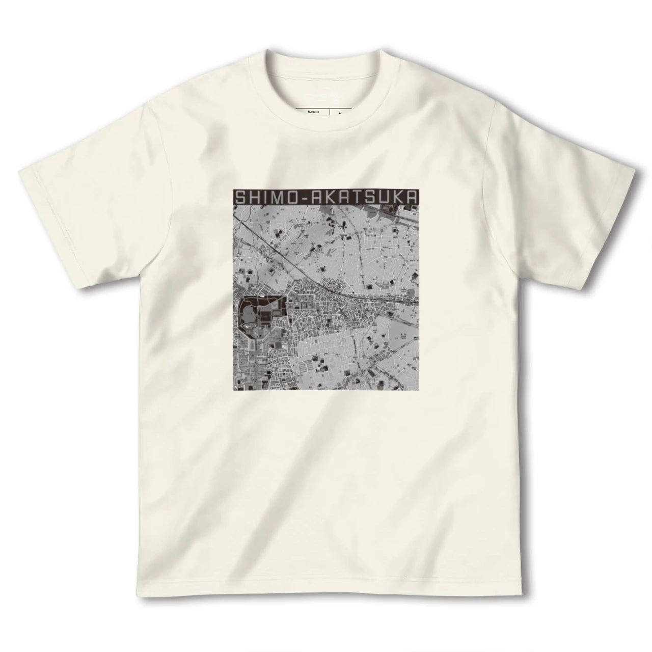 【下赤塚(東京都)】地図柄ヘビーウェイトTシャツ