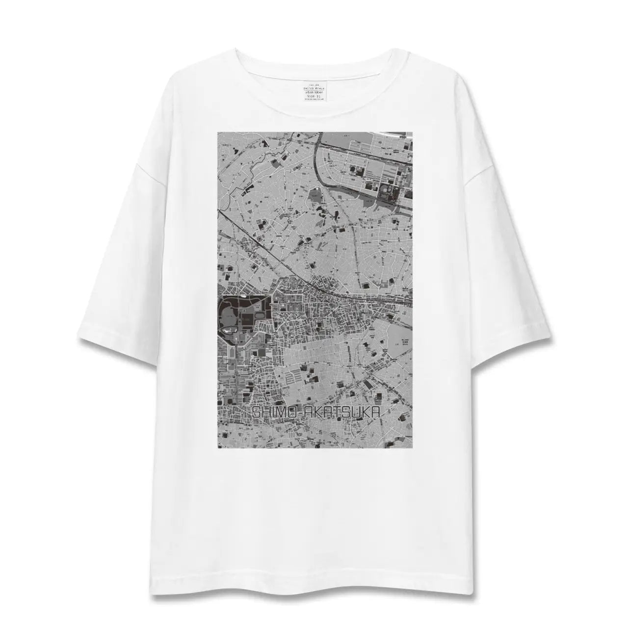 【下赤塚(東京都)】地図柄ビッグシルエットTシャツ