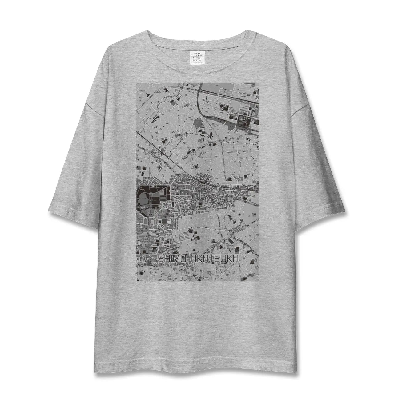 【下赤塚(東京都)】地図柄ビッグシルエットTシャツ