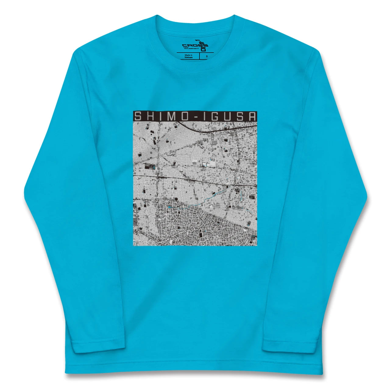 【下井草(東京都)】地図柄ロングスリーブTシャツ