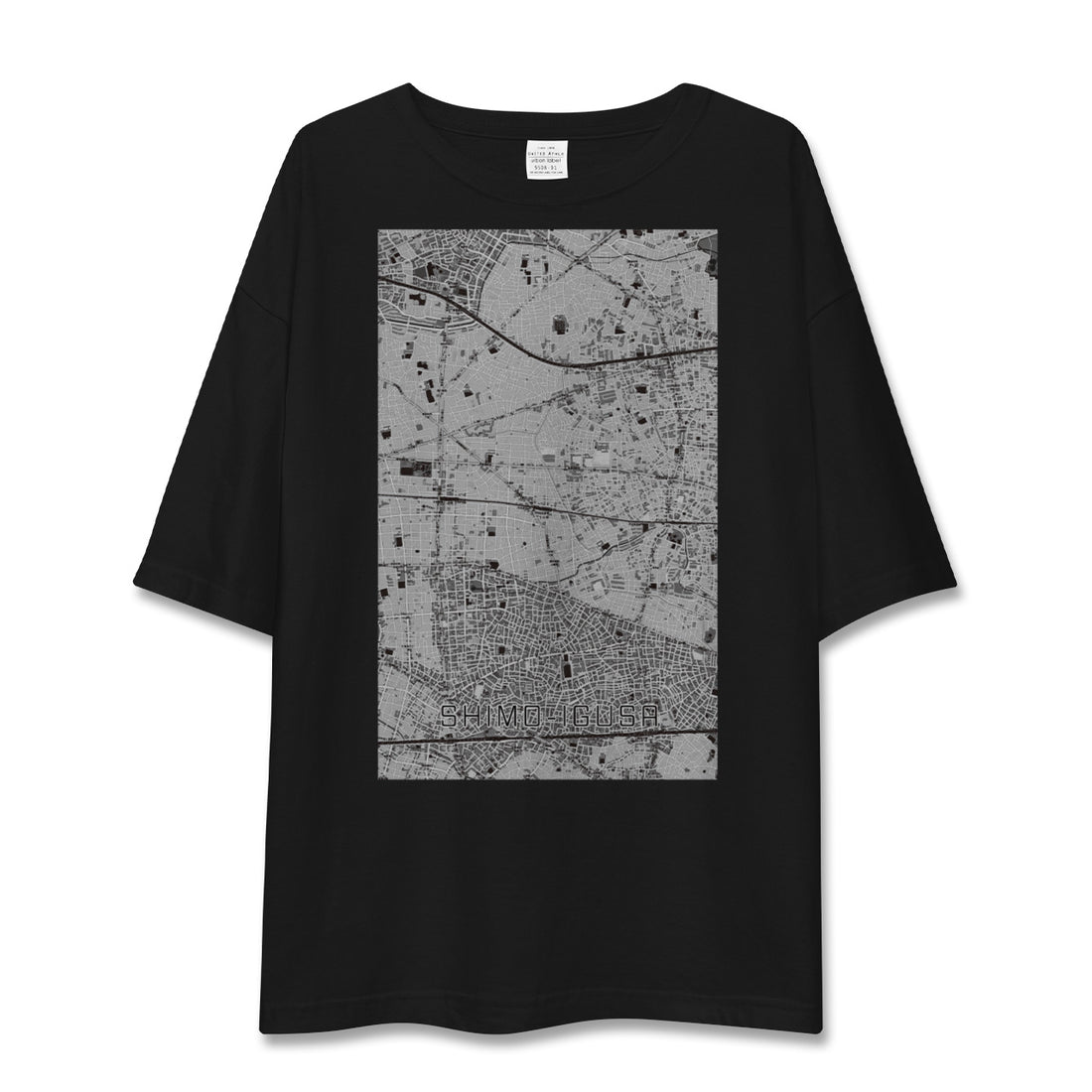 【下井草(東京都)】地図柄ビッグシルエットTシャツ