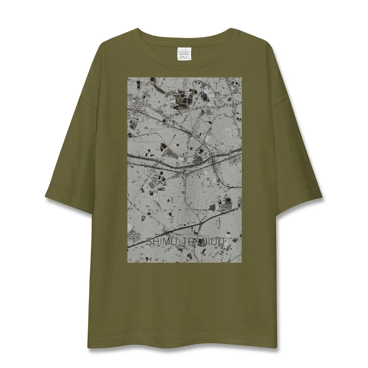 【下高井戸(東京都)】地図柄ビッグシルエットTシャツ