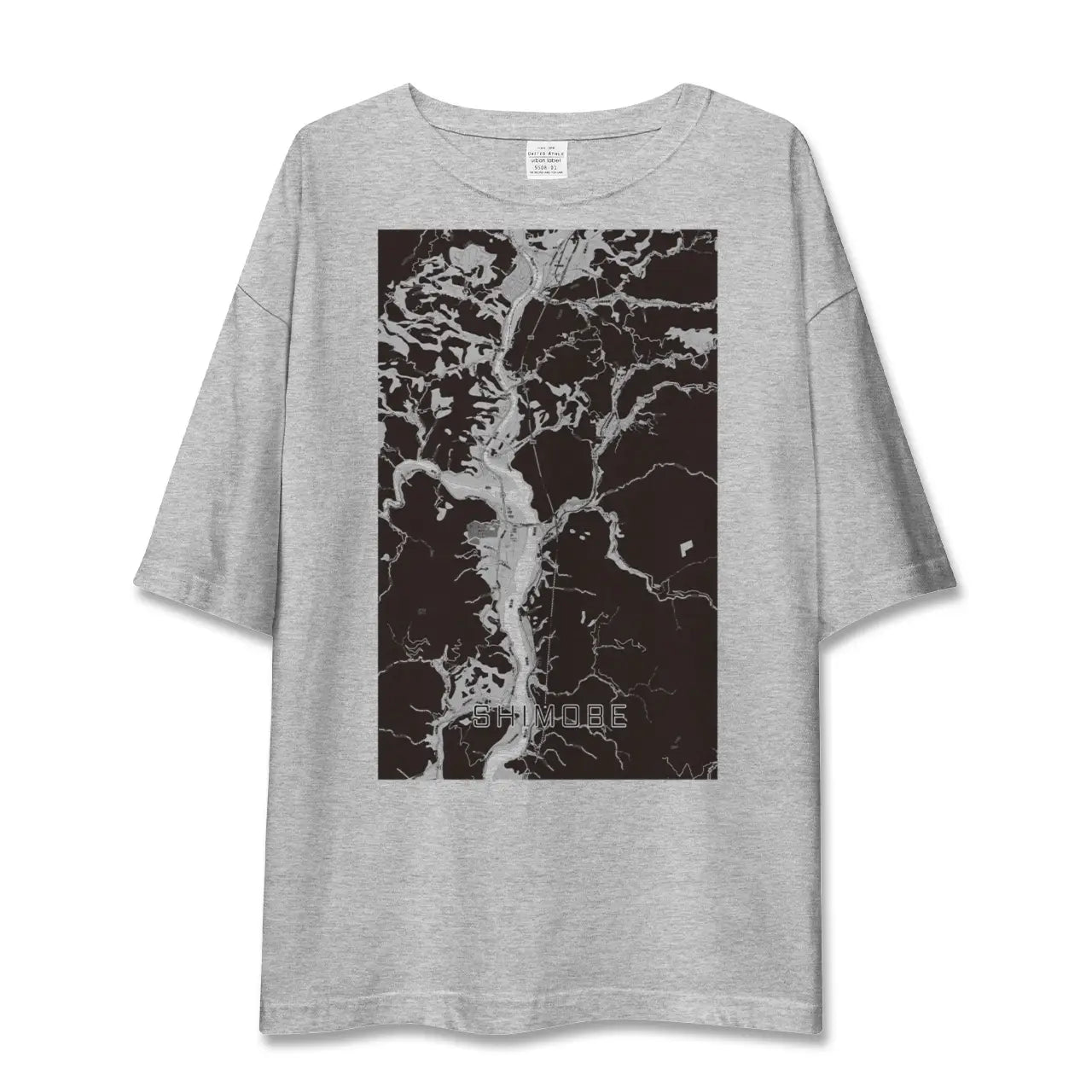 【下部(山梨県)】地図柄ビッグシルエットTシャツ