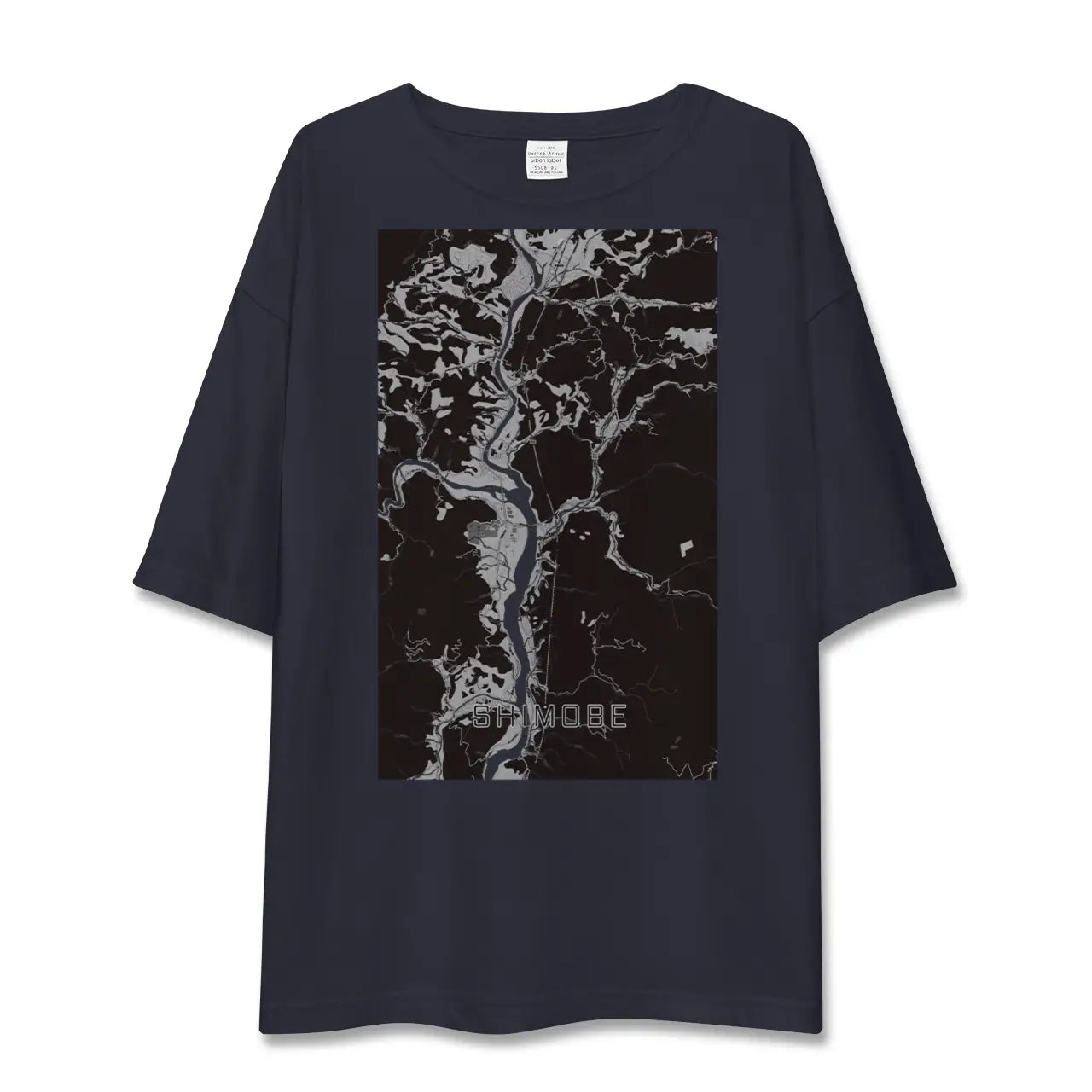 【下部(山梨県)】地図柄ビッグシルエットTシャツ